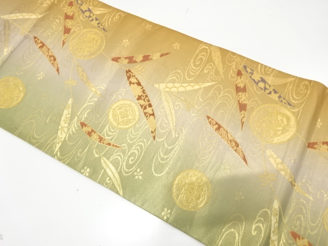 JAPANESE FUKURO OBI / WOVEN CLASSICAL PATTERN
